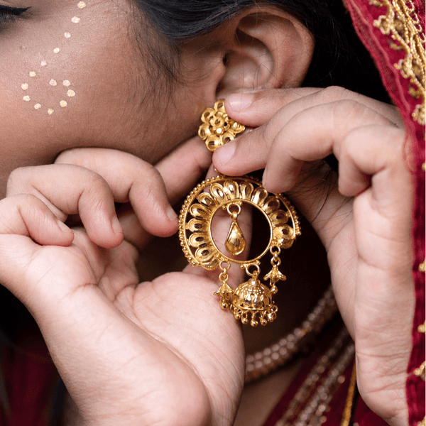 Royal Sheen Jhumka Earrings - BRISHNI