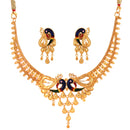 Sarang - Dual Mayur Minakari Necklace Set - BRISHNI