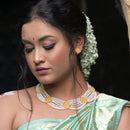 Shelly - Spring Barfi Beaded Necklace Set - BRISHNI