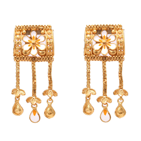 Shiuli Chatai Chain Drop Necklace Set - BRISHNI