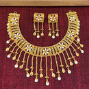 Shiuli Chatai Chain Drop Necklace Set - BRISHNI