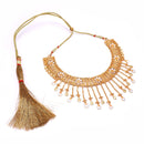Shiuli Chatai Chain Drop Necklace Set - BRISHNI