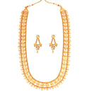 Shreya - Flower Chatai Necklace Set - BRISHNI