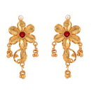 Shreyangi - Beads Studed Flower Necklace Set - BRISHNI