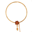 Single Drop Mina Flower Nose Ring (Nath) - BRISHNI