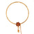 Single Drop Mina Flower Nose Ring (Nath) - BRISHNI