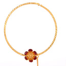 Single Mina Flower Nose Ring (Nath) - BRISHNI