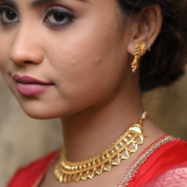 Spear Design Chatai Necklace Set - BRISHNI