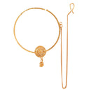 Sphere Drop Motif Nose Ring (Nath) - BRISHNI
