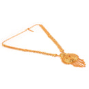 Surjotoran Long Sitahar Set necklace, 24K gold plated copper, Bengali bridal jewelry.