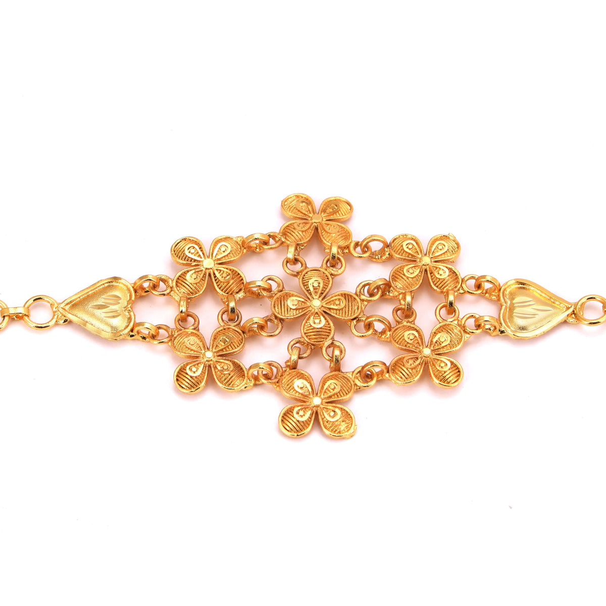 Sushni Phul Mantasha - Elegant 24K Gold Plated Bracelet