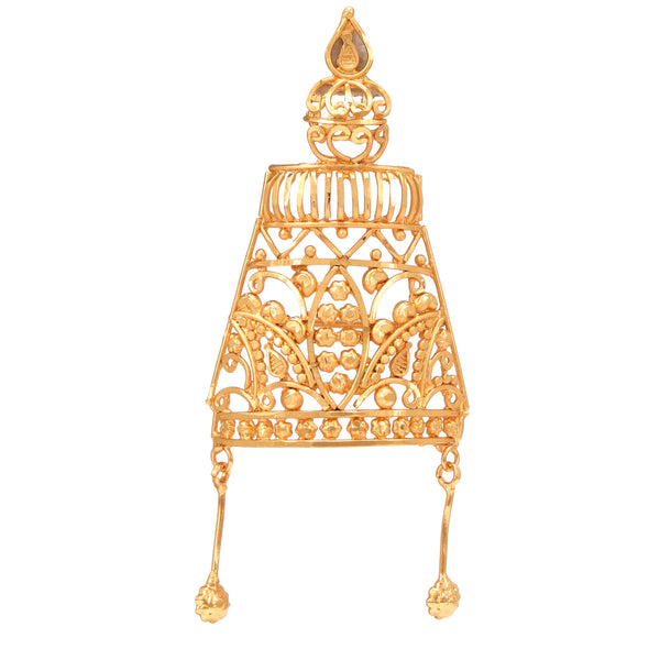 Topor Design Brooch Saree Pin 2 - BRISHNI