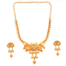 Trijit - Small Necklace Set With Jhalor - BRISHNI
