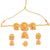 Trisha choker set with finger ring and earrings, 24K gold-plated jewelry, elegant design.