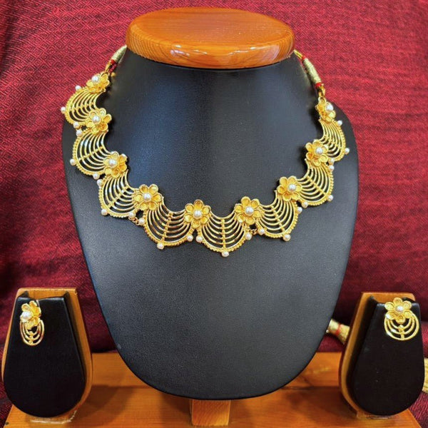 Varnika - Beads Embedded Designer Necklace Set - BRISHNI