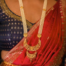 White Beaded Layered Moon Sitahar With Kanbali - BRISHNI
