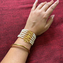 White Beaded String Mantasha - BRISHNI