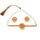 Gold Drop Pasa Choker Set | Gold-plated Collection