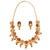 Flower Drop Minekari Necklace Set