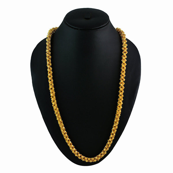 Gold-Plated Necklace-(9Peti) - Swaabhi