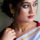 Money Plant Kanthi With Matching Earrings & Finger ring