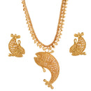 Fish Locket & Earrings Necklace Set