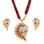 Sankho Pendant With Matching Earrings