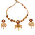 Aankhi - Minakari Flower Motif Necklace Set - BRISHNI