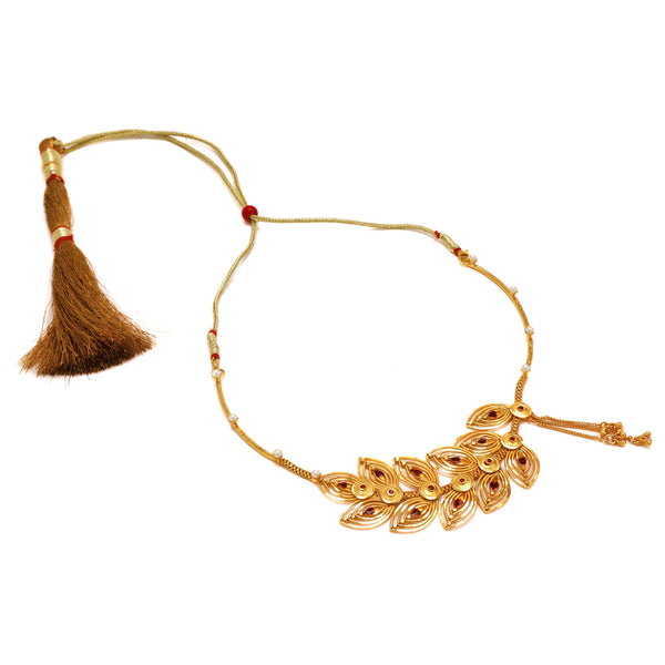 Bagicha - Leaf Necklace Set - BRISHNI