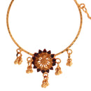 Big Middle Flower Nose Ring (Nath) - BRISHNI