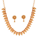 Bindu - Golden Drop Necklace Set - BRISHNI