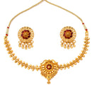 Blooming Flower Small Choker Set - BRISHNI