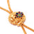 Blue Maroon Mina Floral Hathpadma-Haathphool-Two Pieces - BRISHNI