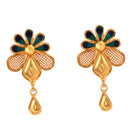 Blue Mina Jali Work Pendant Set With Chain (18 Inch ) - BRISHNI