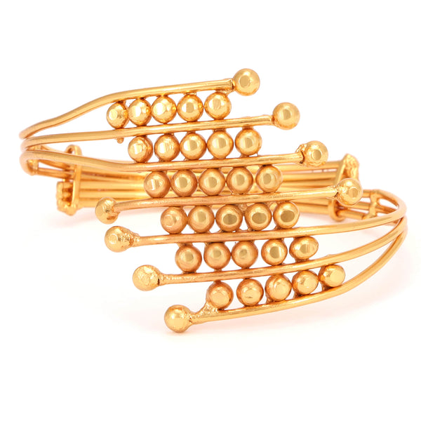 Triangular Duo Gold Noa Bangle Archives - myMandap