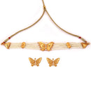 Butterfly Beaded Choker Set - BRISHNI