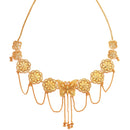 Butterfly Centric Flower Motif Komor Bandhani - Waist Belt - BRISHNI