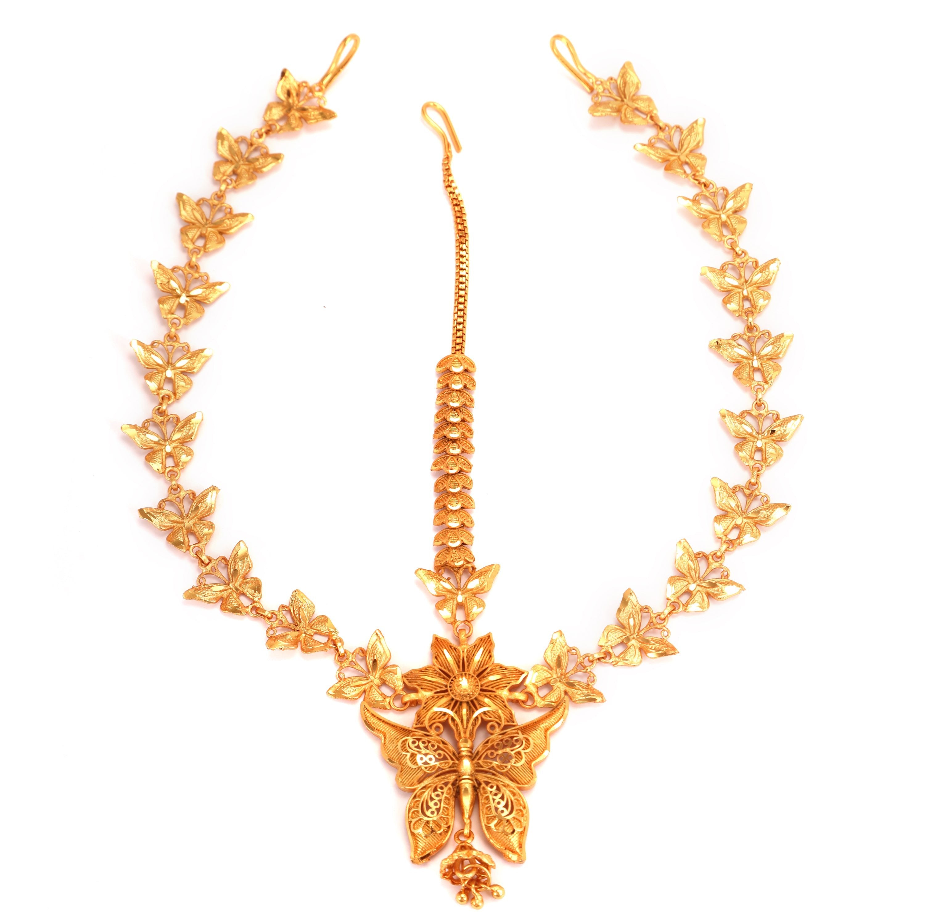 Butterfly Flower Motif Taira Tikli Mangtika