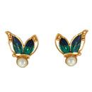 Butterfly Pendant Set With Beaded Tassel - BRISHNI