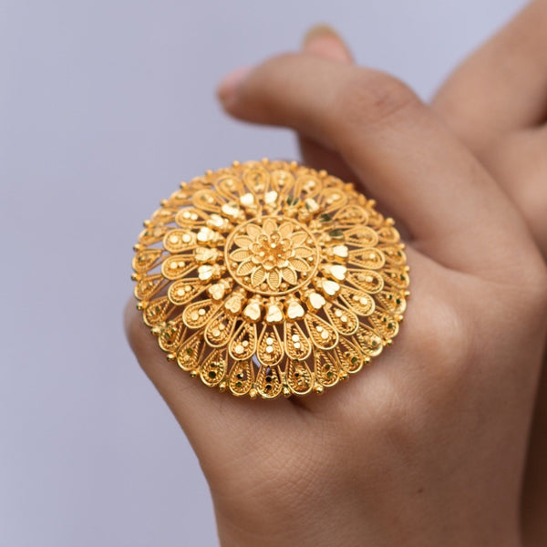 Women Finger Ring Big Flower | Ring Bohemian Style Large Size | Big Ring  Women Vintage - Rings - Aliexpress