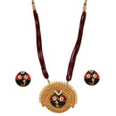 Chhau Inspired Jagannath Pendant And Studs - BRISHNI