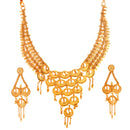 Coin Steps Bridal Necklace Set - BRISHNI