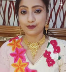 Coin Steps Bridal Necklace Set - BRISHNI