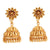 Crafted Flower Jhumka ( Small ) - BRISHNI