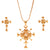 Crisscross Pendant Set With Chain (19 Inch) - BRISHNI