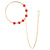 Crystal Beaded Nose Ring ( Nath ) - BRISHNI