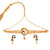 Dancing Peacock Choker Set: 24K gold-plated necklace with matching earrings, elegant Indian jewelry design.
