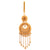 Elegant 24K gold plated Komor Bicha with intricate floral design and hanging chains, perfect for festive occasions.