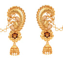 Designer Flower Jhumka Full Kaan - BRISHNI