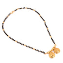 Double Flourish Mangalsutra With Earrings - BRISHNI